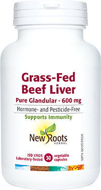 NEW ROOTS    Grass-Fed Beef Liver Pure Glandular · 600 mg    90 capsules