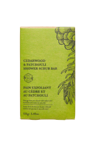 Crate 61 Organics Inc.   Cedarwood & Patchouli Scrub Bar 8 x 154g