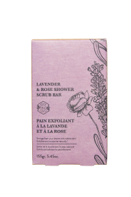 Crate 61 Organics Inc.   Lavender & Rose Shower Scrub Bar 8 x 110g