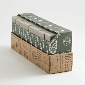 Crate 61 Organics Inc.   Cedarwood & Pine Bar Soap 8 x 110g