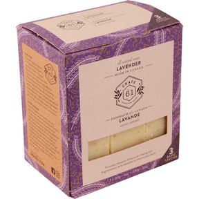 Crate 61 Organics Inc.   Lavender Bar Soap 3pk