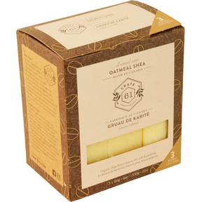 Crate 61 Organics Inc.   Oatmeal Shea Bar Soap 3pk