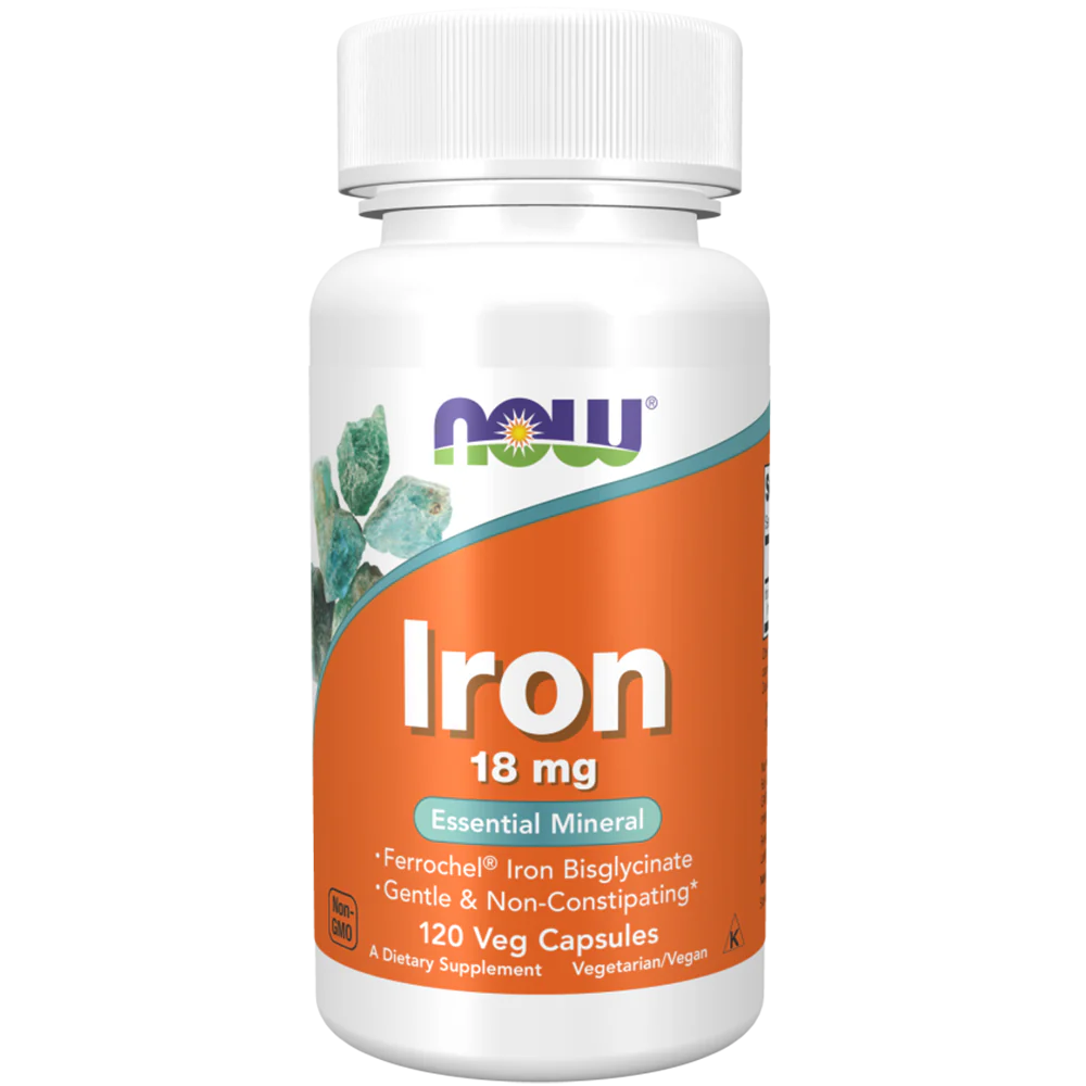NOW    Iron Bisglycinate 18mg 120vcap