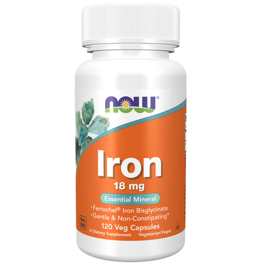NOW    Iron Bisglycinate 18mg 120vcap