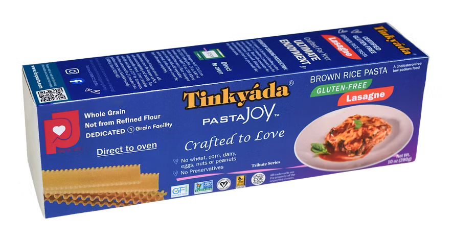 TINKYADA RICE PASTAS -  Lasagna, Brown Rice      280g