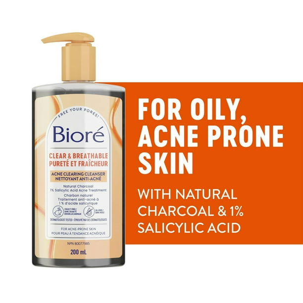 BIORE CHARCOAL ACNE CLEANSER 200ML