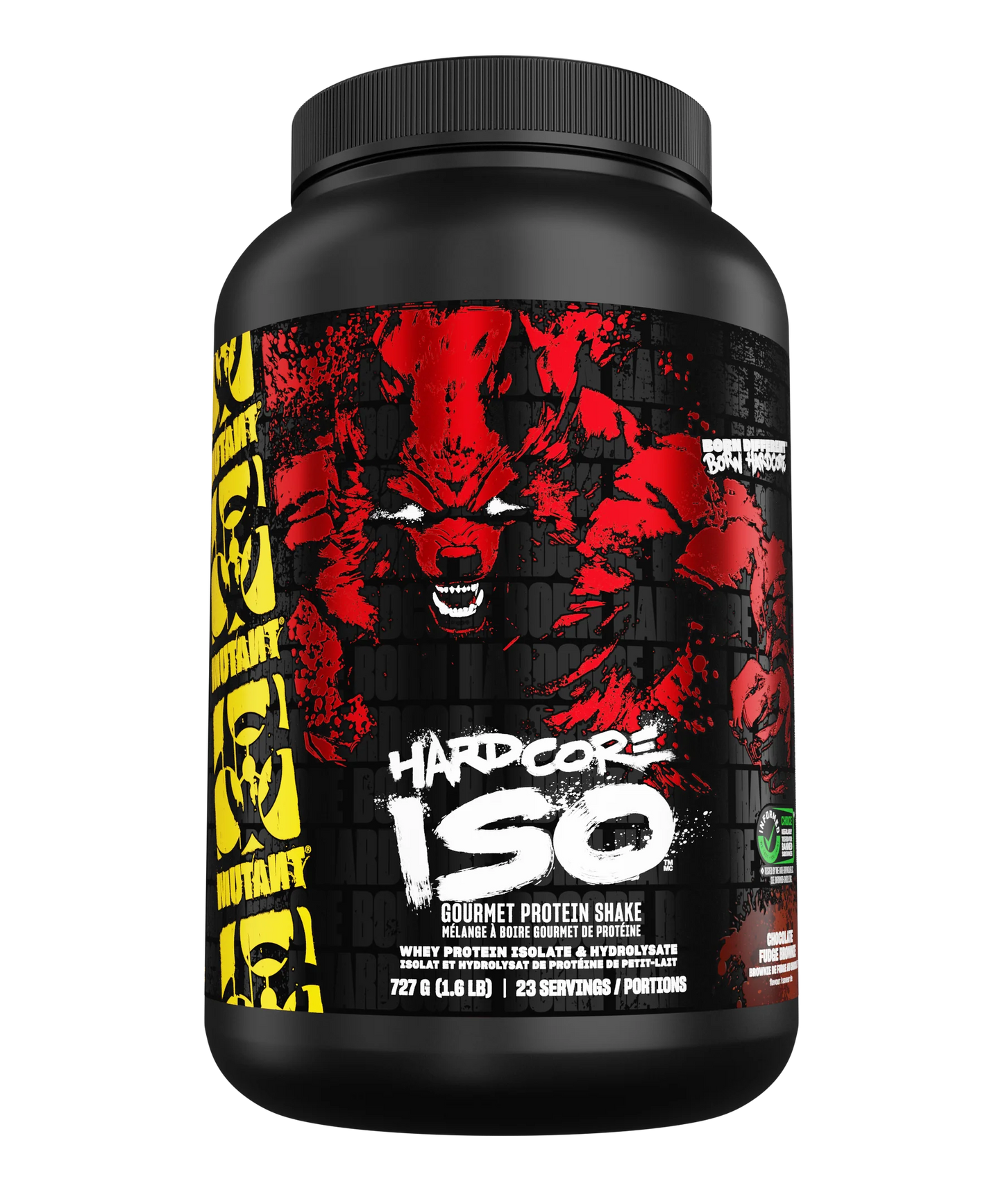 Mutant  MUTANT® HARDCORE ISO  Chocolate Fudge Brownie  727 g (1.6 lbs)