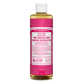 DR BRONNER'S    Org Rose Soap 473mL