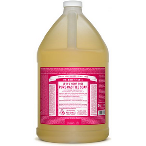 DR. BRONNER’S     Pure Castile Liquid Soap, Rose (NGM/vegan)    3.8L