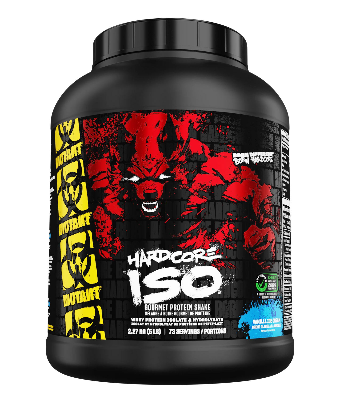 Mutant  MUTANT® HARDCORE ISO  Vanilla Ice Cream  2.27 kg (5 lbs)