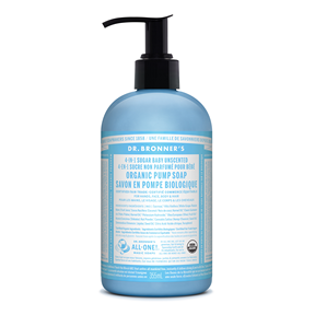 DR BRONNER'S    Org Baby Unscented Soap 355mL
