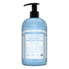 DR BRONNER'S    Org Baby Unscented Soap 710mL