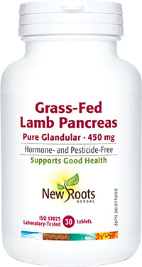 NEW ROOTS    Grass-Fed Lamb Pancreas Pure Glandular · 450 mg    30 tablets