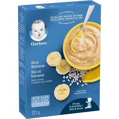 NESTLE BABY CEREAL RICE&BANANA 227G