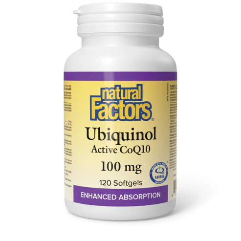 Natural Factors Ubiquinol (Active CoQ10) 100 mg 120 sgels