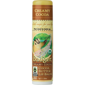 Badger Balms   Creamy Cocoa Lip Balm 18 x 7g