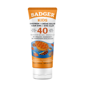 Badger Balms   SPF 40 Kids Clear Zinc Sunscreen 87ml