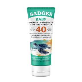 Badger Balms   SPF 40 Baby Clear Zinc Sunscreen 87ml