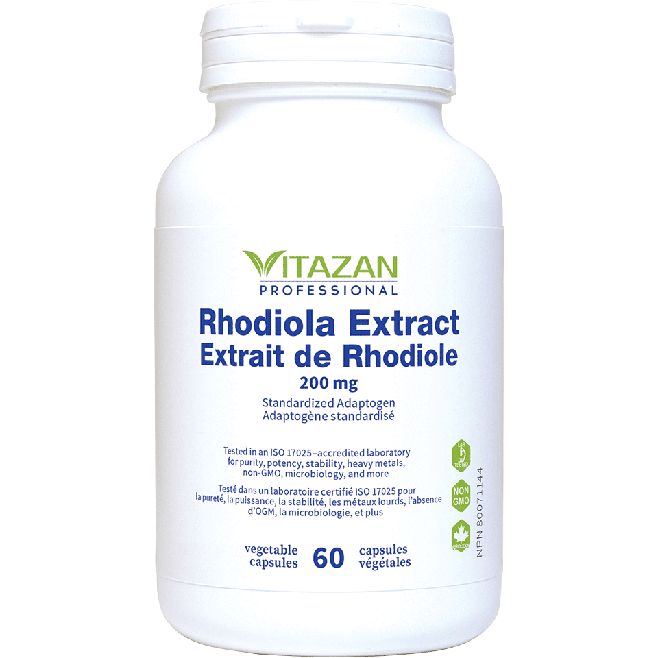 Vitazan    Rhodiola Extract (200 mg · Standardized Adaptogen) 60 capsules
