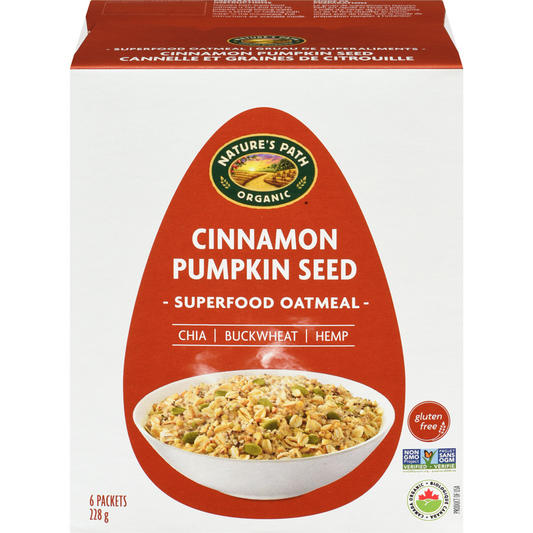 Envirokidz Cereal   Qi'A Pure Oats Oatmeal   Cinnamon Pumpkin Seed 228G