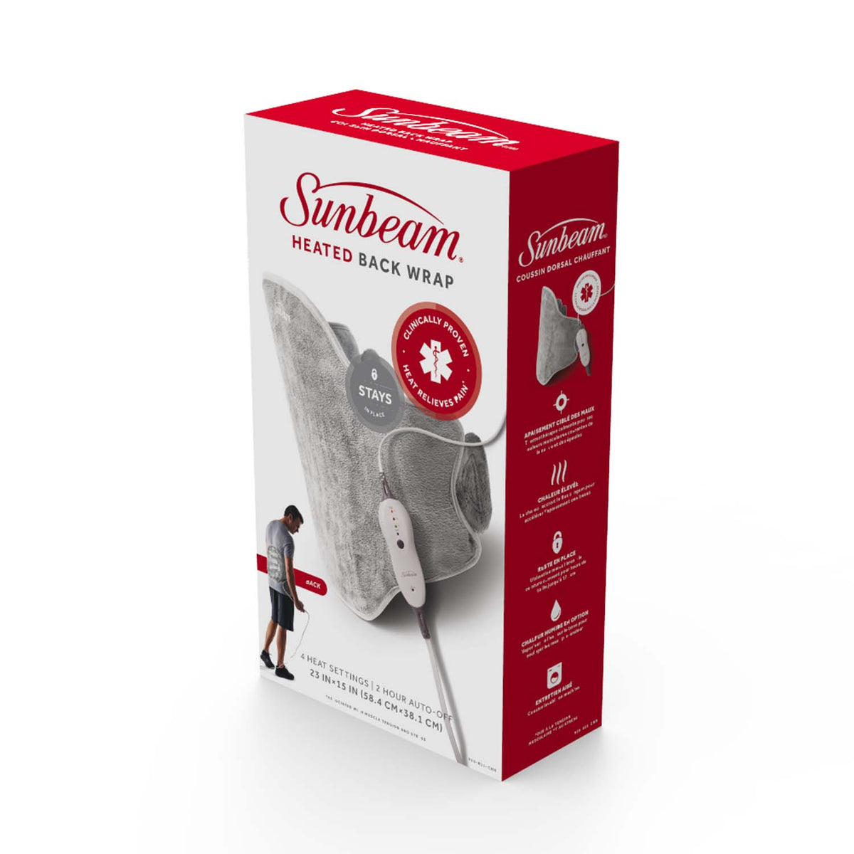 SUNBEAM HEAT PAD LOWER BACK RENUE