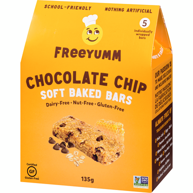 Free Yumm   Bars   Chocolate Chip Oat 135G