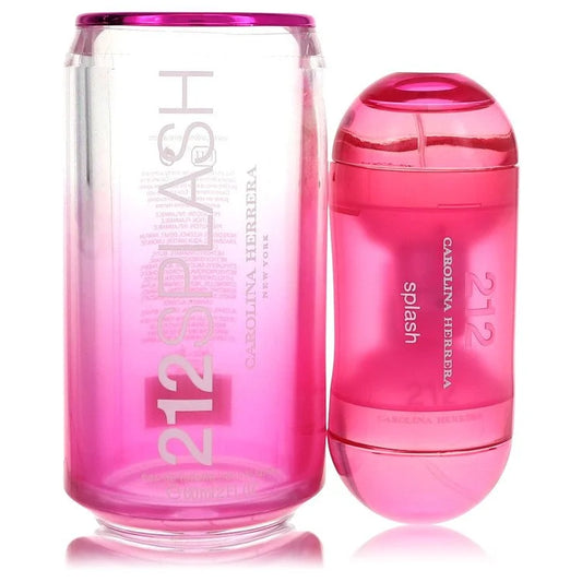 212 Splash Eau De Toilette Spray (Pink) By Carolina Herrera 2 oz Eau De Toilette Spray