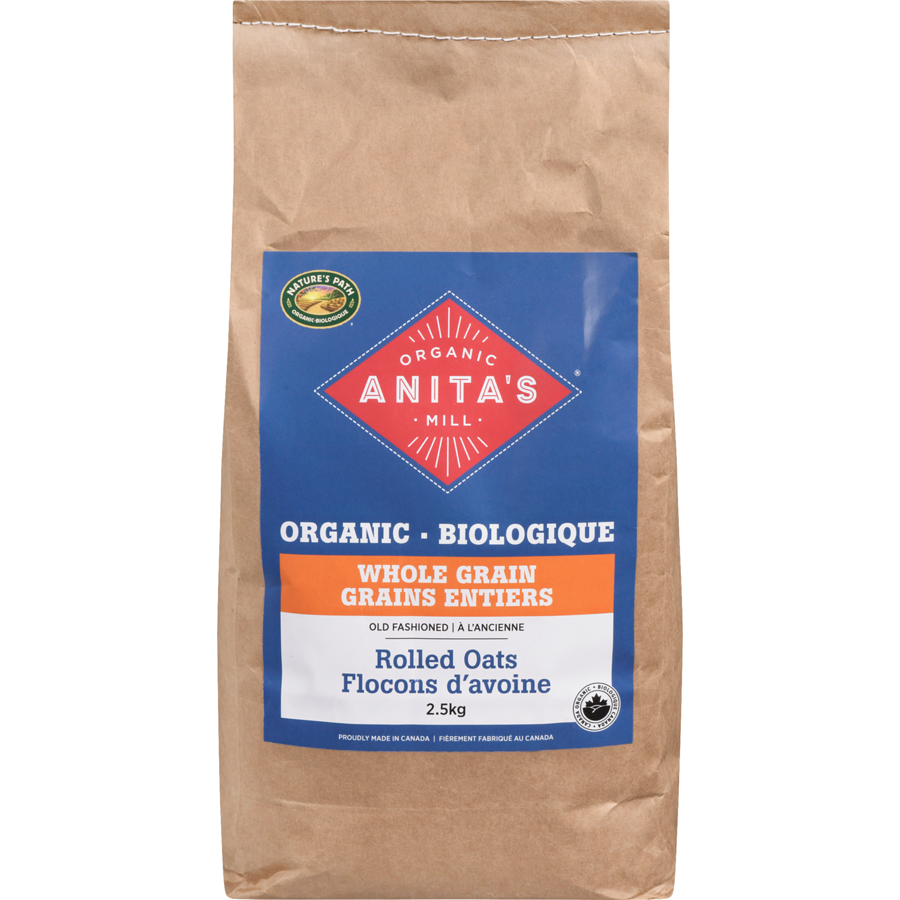 ANITA’S ORGANIC MILL OATS -  Rolled, Old Fashioned, Organic    2.5kg