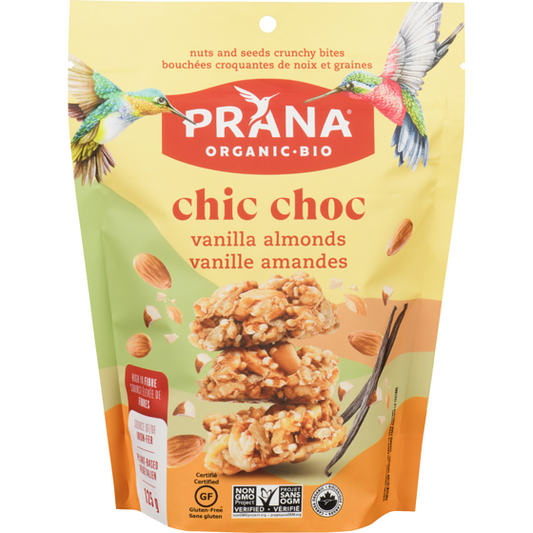 Prana - CHIC CHOC Organic Vanilla Almond Crunchy Bites 125g