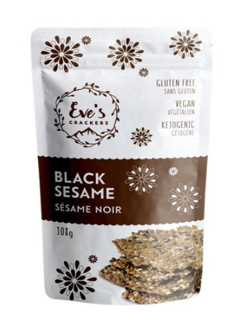 Eve's Crackers   Black Sesame 12 x 108g
