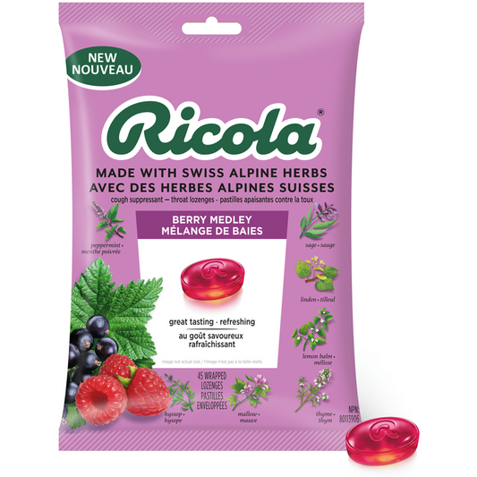 Ricola   Berry Medley Lozenges - Family Bag 6 x 45ct