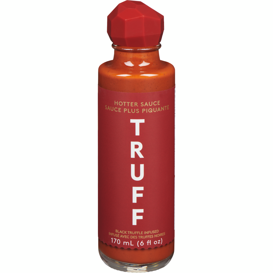 Truff    TRUFF Sauce (Bilingual)    Flavour: Black Truffle Habanero Hot Sauce 
Container Size: 170 g    Case of 6