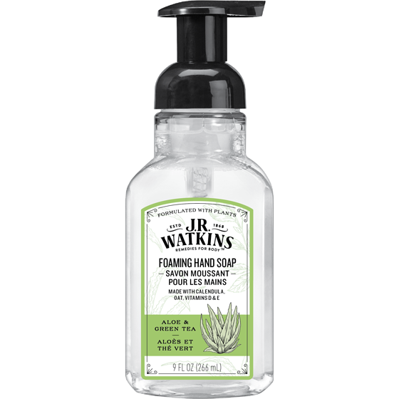 J.R. Watkins   Aloe + Green Tea Foaming Hand Soap 266ml