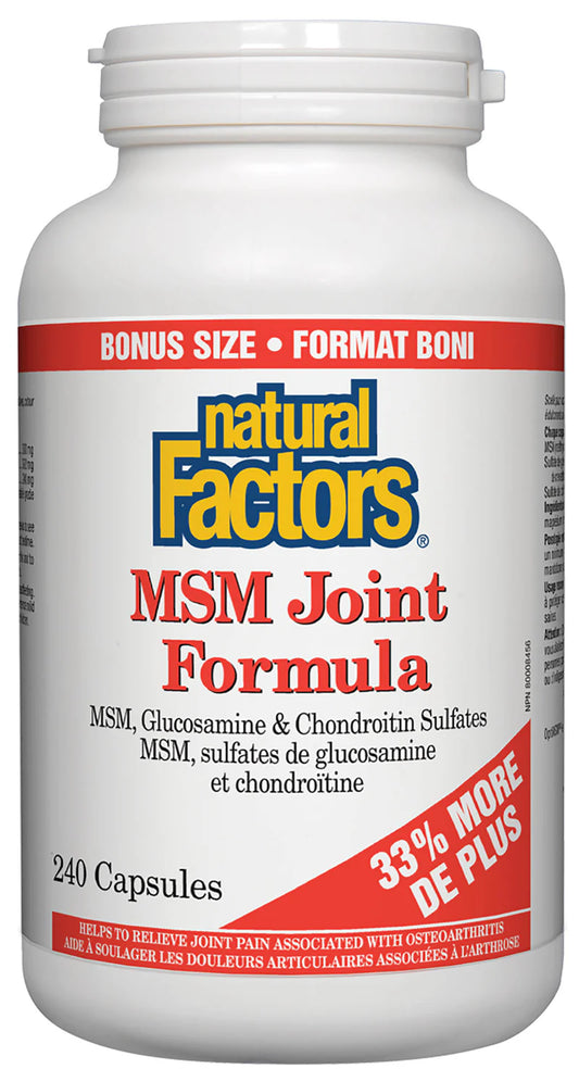 Natural Factors MSM Joint Formula 240 caps
