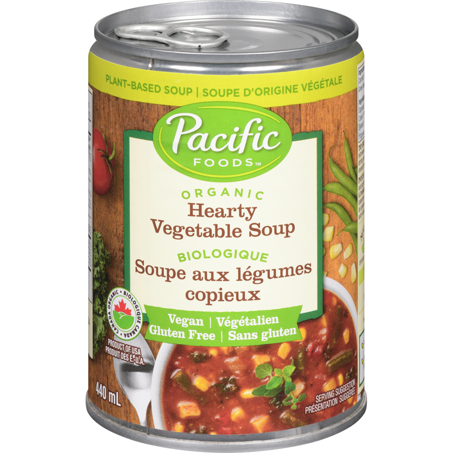 PACIFIC SOUPS -  Hearty Vegetable Soup, Organic    440ml