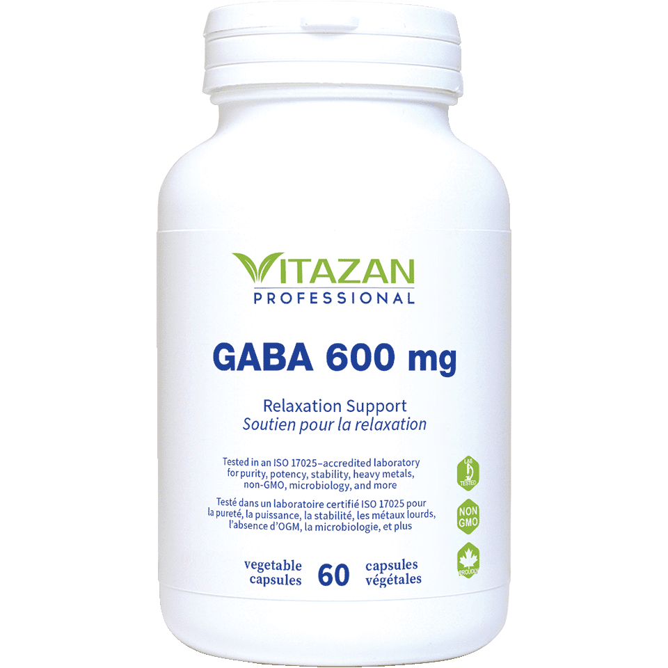 Vitazan    GABA 600 mg (Relaxation Support) 60 capsules
