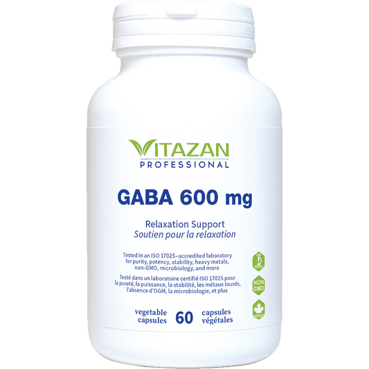 Vitazan    GABA 600 mg (Relaxation Support) 60 capsules