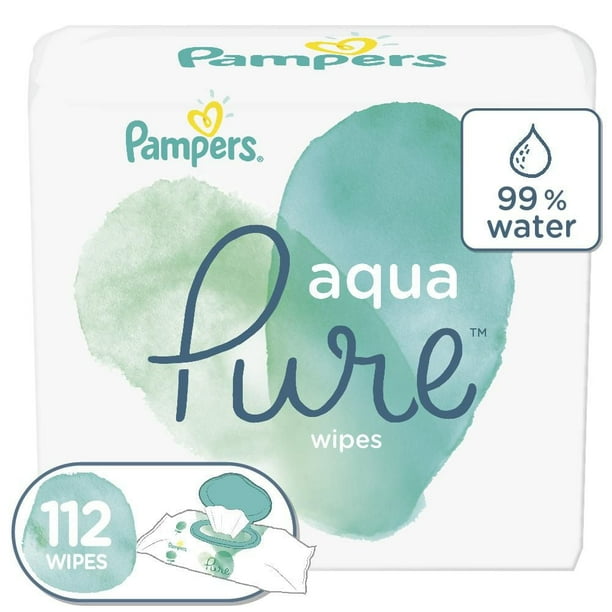 PAMPERS AQUA PURE BABY WIPES 112