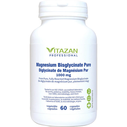 Vitazan    Magnesium Bisglycinate Pure 130 mg  60 capsules