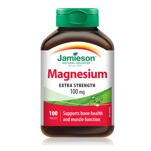Jamieson    JMS Magnesium 100mg 100's    100Tablets