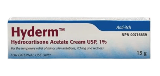 HYDERM CREAM - ANTI-ITCH 1% 15G