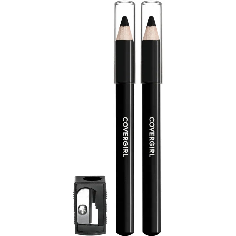 COVER GIRL BROW&EYEMAKERS 2PENCL&1SHARPN MIDNT BLK pack of 2