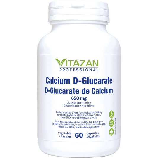 Vitazan    Calcium D-Glucarate (650 mg · Liver Detoxification) 60 capsules