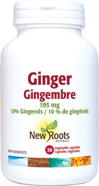 NEW ROOTS    Ginger 195 mg      30 capsules