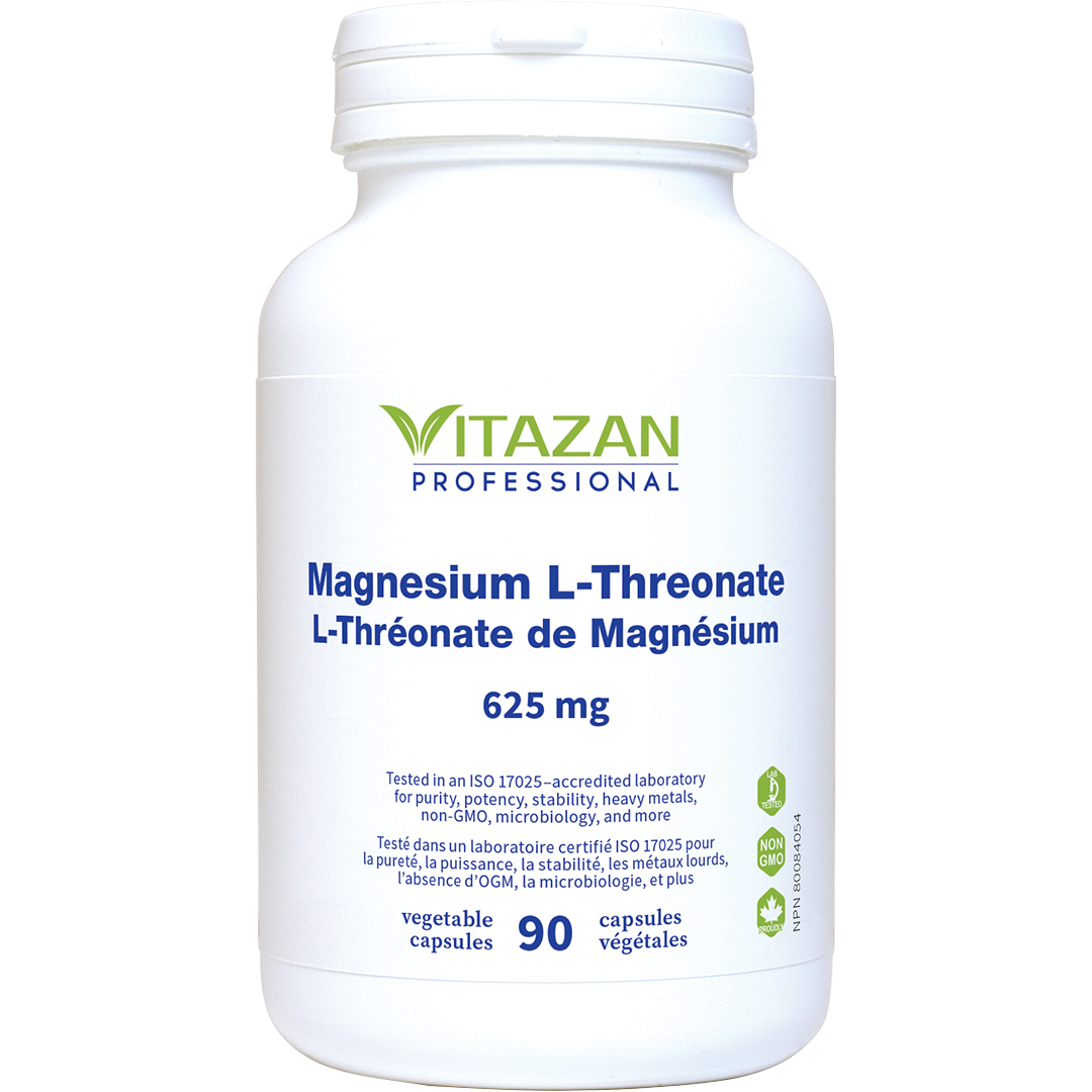 Vitazan    Magnesium L-Threonate (50 mg · Lipid-Membrane Soluble Magnesium) 90 capsules