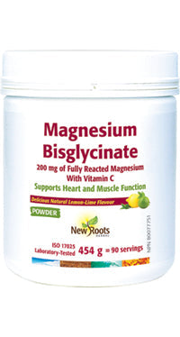NEW ROOTS    Magnesium Bisglycinate 200 mg     454 g