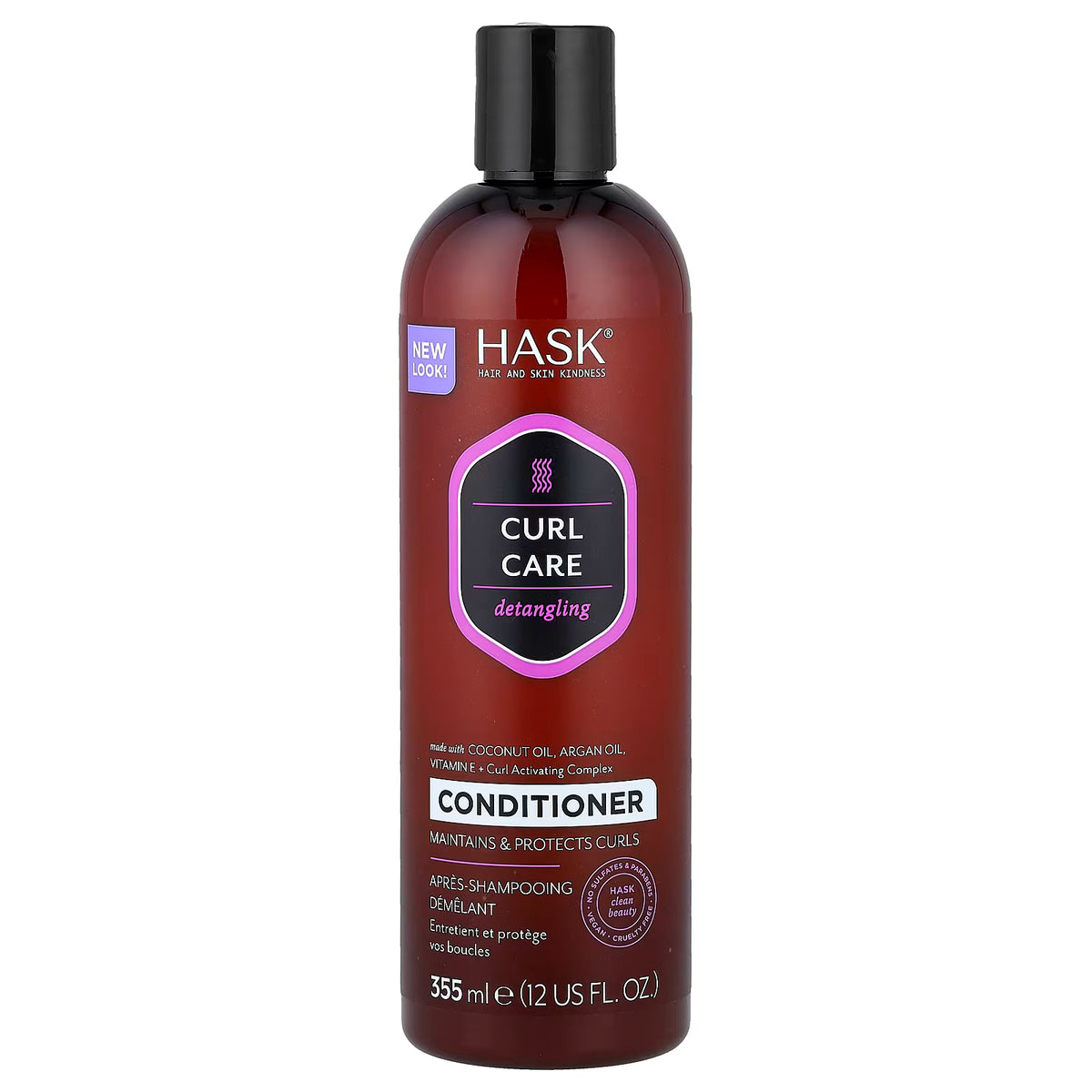 HASK CND CARE CURL DETANGLING 355ML