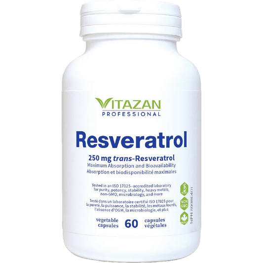 Vitazan    Resveratrol (250 mg · trans-Resveratrol) 60 capsules
