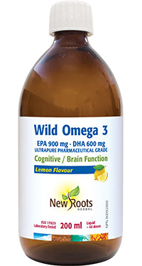 New Roots   Wild Omega 3 EPA 900 mg DHA 600 mg   200 ml