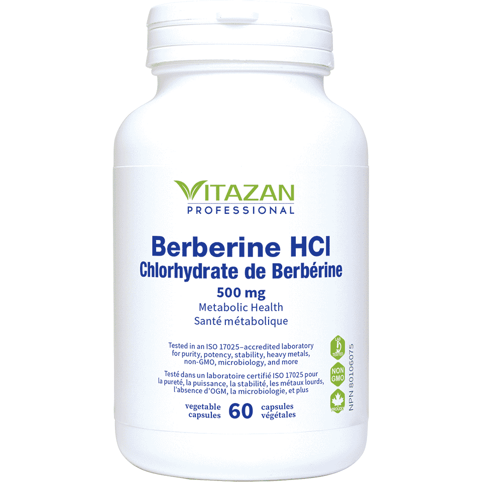 Vitazan    Berberine HCl (500 mg) 60 capsules